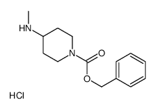 4-(甲基氨基)哌啶-1-羧酸苄酯盐酸盐结构式