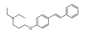 N,N-diethyl-3-[4-(2-phenylethenyl)phenoxy]propan-1-amine Structure
