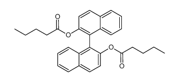[1,1'-Binaphthalene]-2,2'-diol dipentanoate Structure