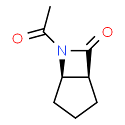 6-Azabicyclo[3.2.0]heptan-7-one, 6-acetyl-, cis- (9CI)结构式