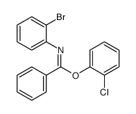 (2-chlorophenyl) N-(2-bromophenyl)benzenecarboximidate结构式
