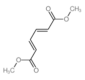 2,4-Hexadienedioicacid, 1,6-dimethyl ester, (2E,4E)- Structure