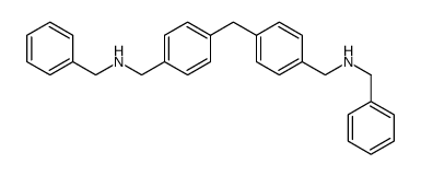 N-[[4-[[4-[(benzylamino)methyl]phenyl]methyl]phenyl]methyl]-1-phenylmethanamine Structure