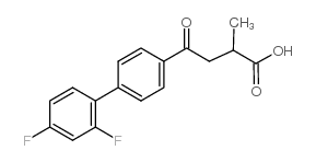 4-(2',4'-二氟-[1,1'-联苯]-4-基)-2-甲基-4-氧代丁酸结构式