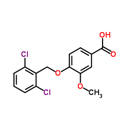 4-[(2,6-Dichlorobenzyl)oxy]-3-methoxybenzoic acid结构式