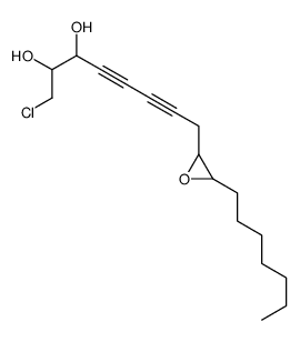 1-chloro-9,10-epoxy-4,6-heptadecadiyne-2,3-diol结构式