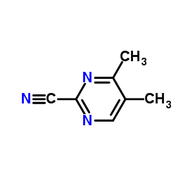 4.5-二甲基嘧啶-2-甲腈结构式