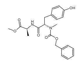 methyl N-Cbz-N-methyl-L-tyrosyl-L-alaninate Structure