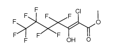 (E)-methyl 2-chloro-4,4,5,5,6,6,7,7,7-nonafluoro-3-hydroxyhept-2-enoate结构式