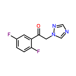 1-(2,5-difluorophenyl)-2-(1H-1,2,4-triazol-1-yl)ethanone structure