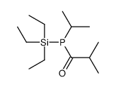 2-methyl-1-[propan-2-yl(triethylsilyl)phosphanyl]propan-1-one结构式