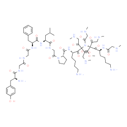 enkephalin-Leu, Gly-Pro-(Lys-Sar-Sar-Sar)(2)-OMe-结构式