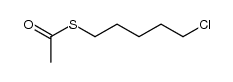 thioacetic acid S-(5-chloro-pentyl ester) Structure