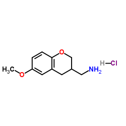 (6-METHOXY-CHROMAN-3-YL)-METHYLAMINE HYDROCHLORIDE structure
