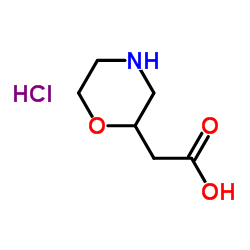 3-Morpholinylacetic acid hydrochloride (1:1) Structure
