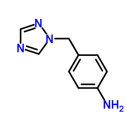 4-[1H-1,2,4-三氮唑-1-基甲基]苯胺结构式