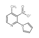 4-methyl-3-nitro-2-pyrrol-1-ylpyridine Structure