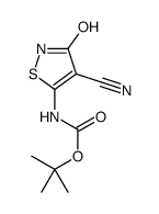 Tert-Butyl4-cyano-3-hydroxyisothiazol-5-ylcarbamate Structure