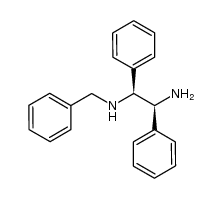 (1S,2S)-1,2-二苯基-N-(苯甲基)-1,2-乙二胺结构式