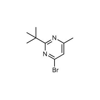 4-溴-2-(叔丁基)-6-甲基嘧啶结构式