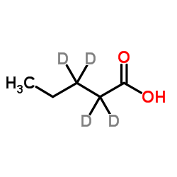 (2,2,3,3-2H4)Pentanoic acid Structure