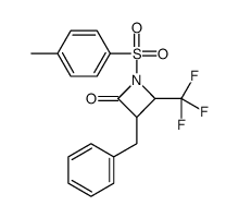 3-Benzyl-1-[(4-methylphenyl)sulfonyl]-4-(trifluoromethyl)-2-azeti dinone Structure