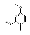 6-Methoxy-3-methylpicolinaldehyde Structure