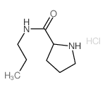 N-Propyl-2-pyrrolidinecarboxamide hydrochloride结构式