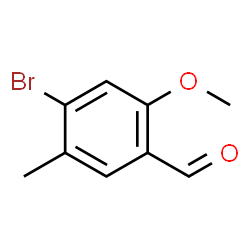 4-Bromo-2-methoxy-5-methylbenzaldehyde Structure