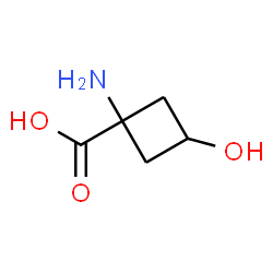 1-氨基-3-羟基环丁烷-1-羧酸结构式