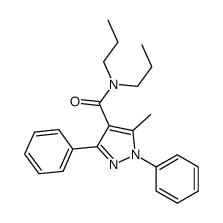 1,3-Diphenyl-N,N-dipropyl-5-methyl-1H-pyrazole-4-carboxamide结构式