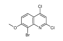 8-溴-2,4-二氯-7-甲氧基喹啉结构式
