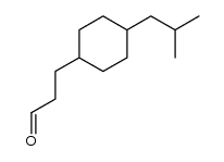 4-isobutyl cyclohexanepropanal结构式