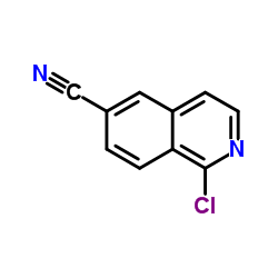 1-Chloro-6-isoquinolinecarbonitrile Structure