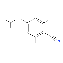 4-(二氟甲氧基)-2,6-二氟苯甲腈结构式
