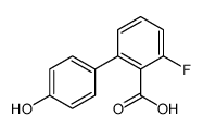 2-fluoro-6-(4-hydroxyphenyl)benzoic acid结构式