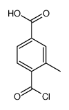 Benzoic acid, 4-(chlorocarbonyl)-3-methyl- (9CI) Structure