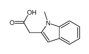 2-(1-甲基-1H-吲哚-2-基)乙酸结构式