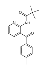 2,2-Dimethyl-N-(3-(4-methylbenzoyl)-2-pyridinyl)-propanamide结构式