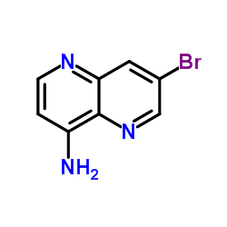 7-Bromo-1,5-naphthyridin-4-amine Structure