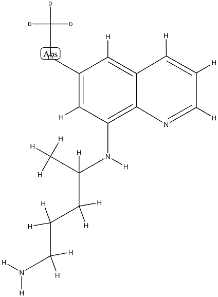 [2H3]-二磷酸伯氨喹结构式