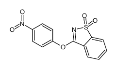 3-(4-nitrophenoxy)-1,2-benzothiazole 1,1-dioxide结构式
