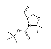 (S)-2,2-二甲基-4-乙烯基恶唑烷-3-羧酸叔丁酯结构式