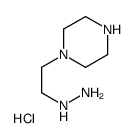 1-(2-(piperazin-1-yl)ethyl)hydrazine hydrochloride Structure