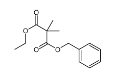 3-O-benzyl 1-O-ethyl 2,2-dimethylpropanedioate Structure