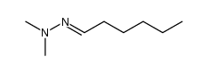 hexanal N,N-dimethylhydrazone结构式