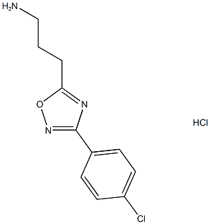 3-(3-(4-Chlorophenyl)-1,2,4-oxadiazol-5-yl)propan-1-amine hydrochloride Structure