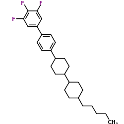 反,反-3,4,5-三氟-4'-(4'-戊基双环己-4-基)联苯结构式