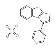 1-phenyl-[1,3]thiazolo[2,3-b][1,3]benzothiazol-9-ium,perchlorate Structure