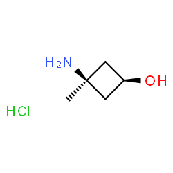 反式-3-氨基-3-甲基环丁醇盐酸盐结构式